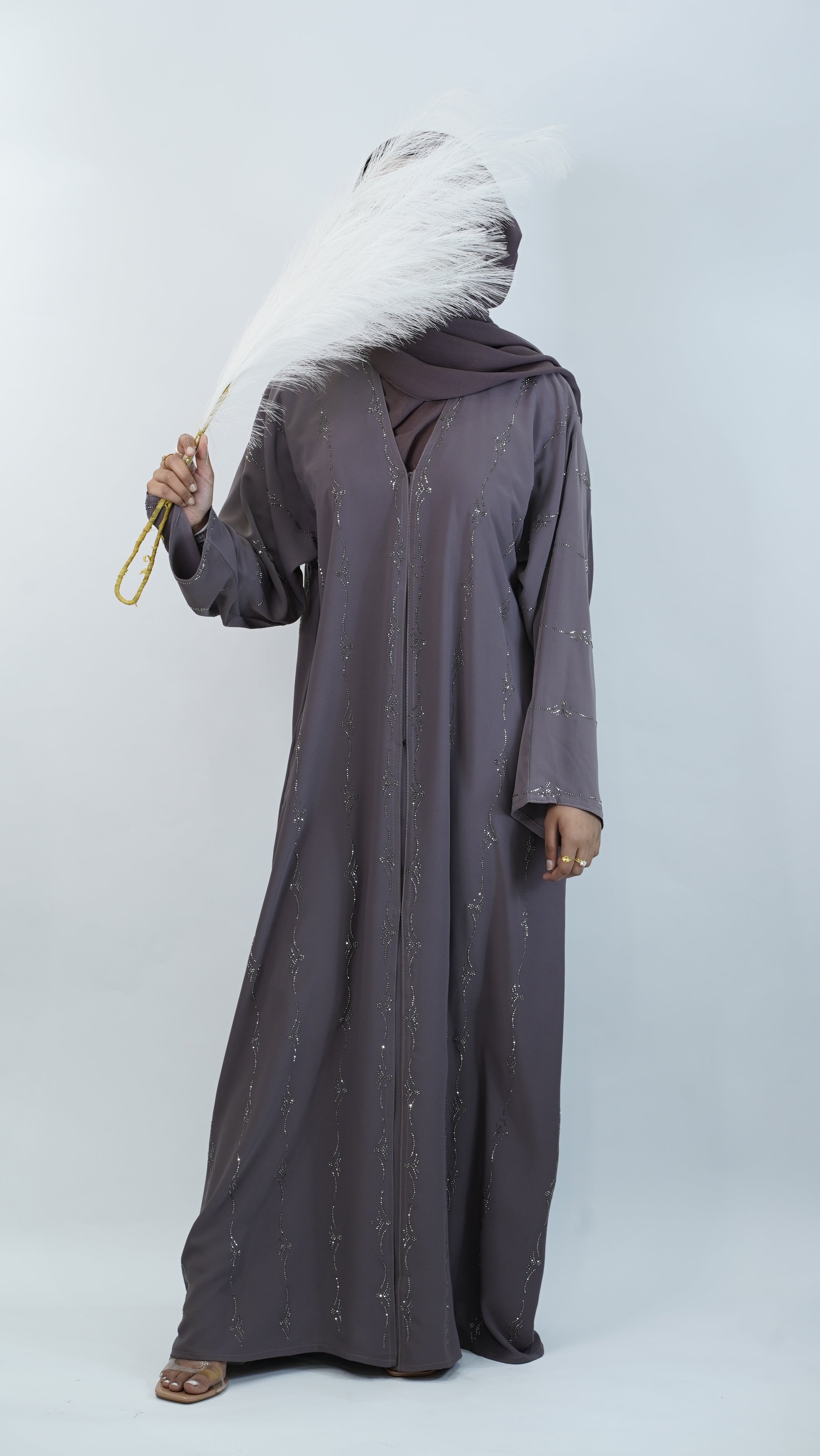 Nargis Purple Abaya