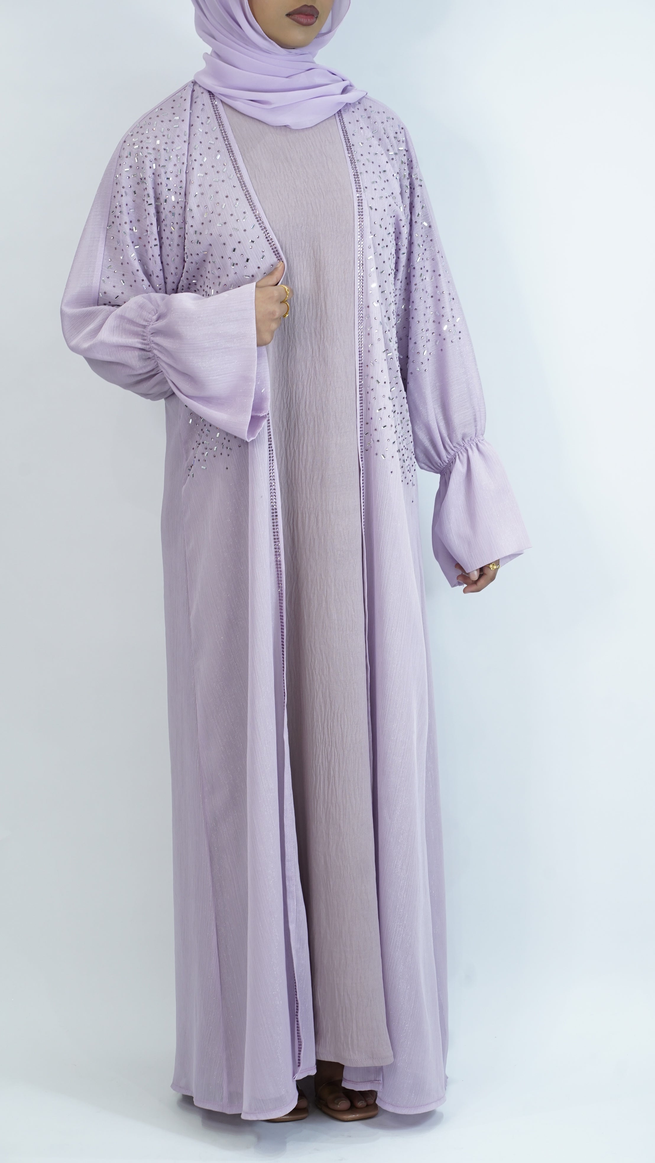 Barin Light Purple Abaya