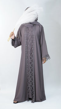 Asma Purple Abaya