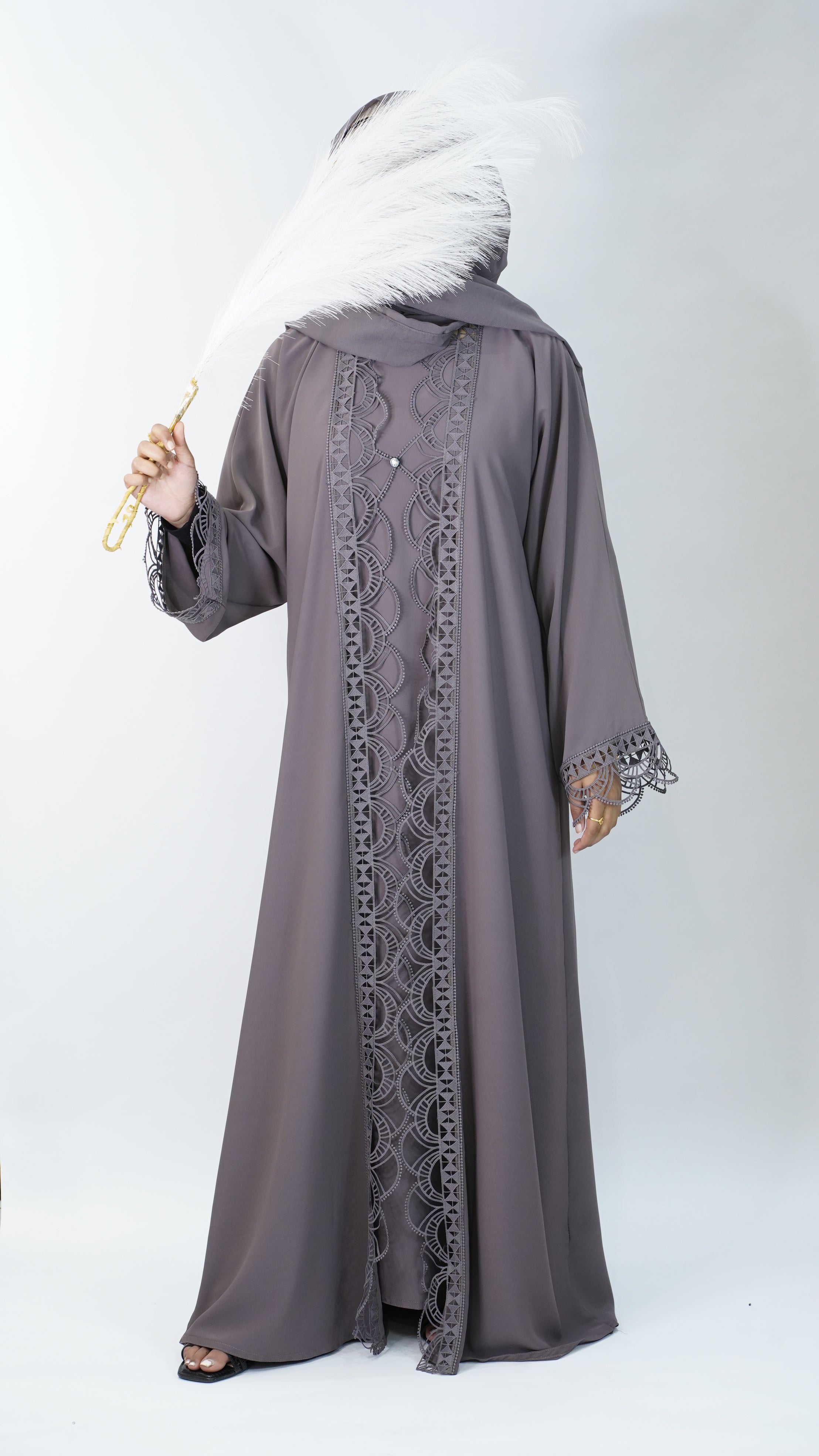 Asma Purple Abaya