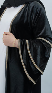 Rana Velvet Black Abaya