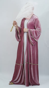 Rana Velvet Pink Abaya
