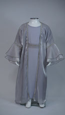 Hiba Grey Kids Abaya