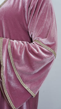 Rana Velvet Pink Abaya