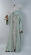 Ameera Luxury Embellished Caftan - Mint Green