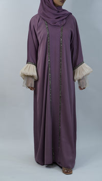 Khoshi Purple Abaya