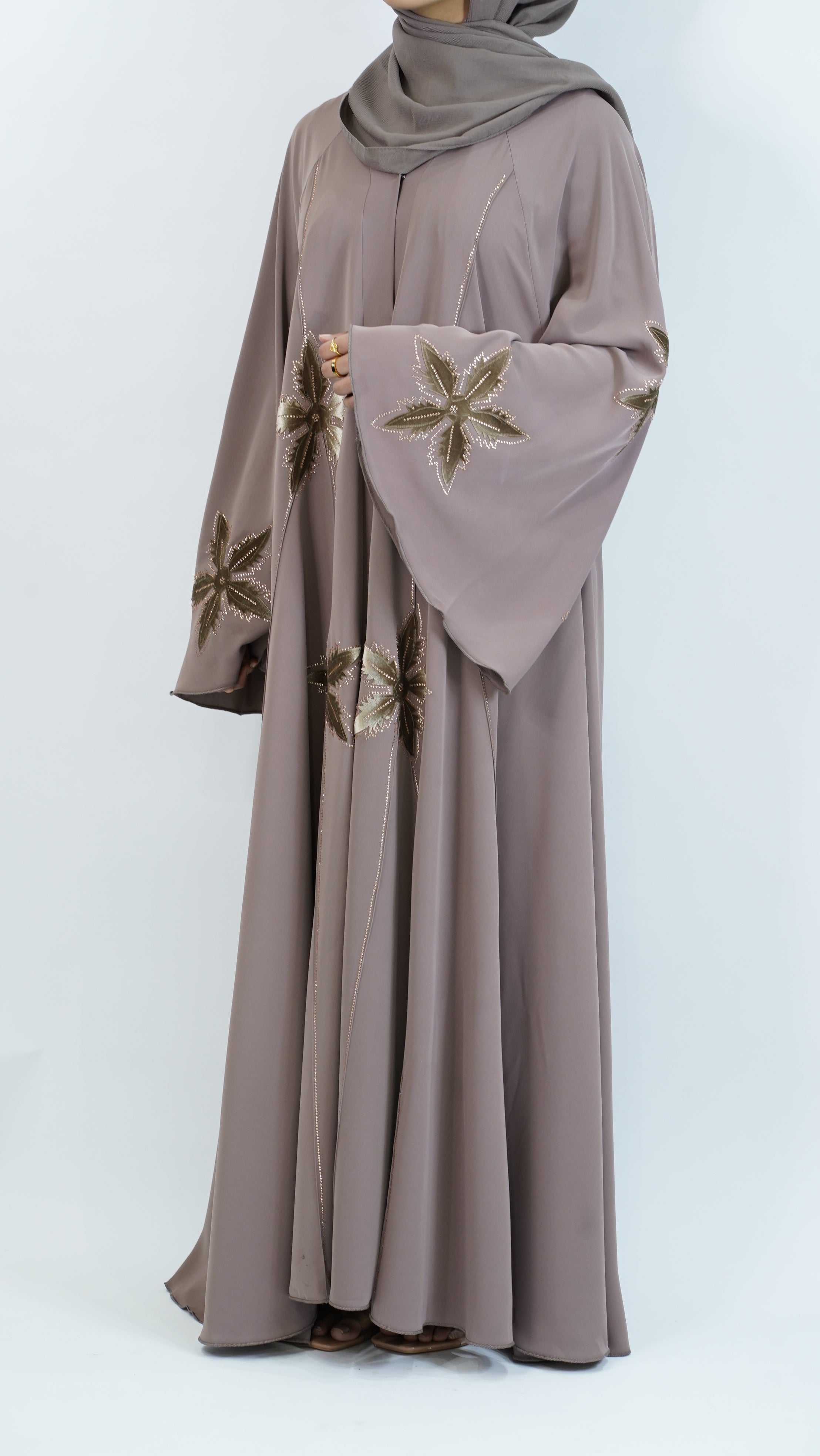 Hamara Ash Brown Abaya