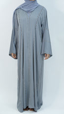 Maryam Pearl Blue Abaya