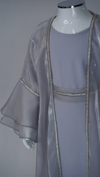 Hiba Grey Kids Abaya