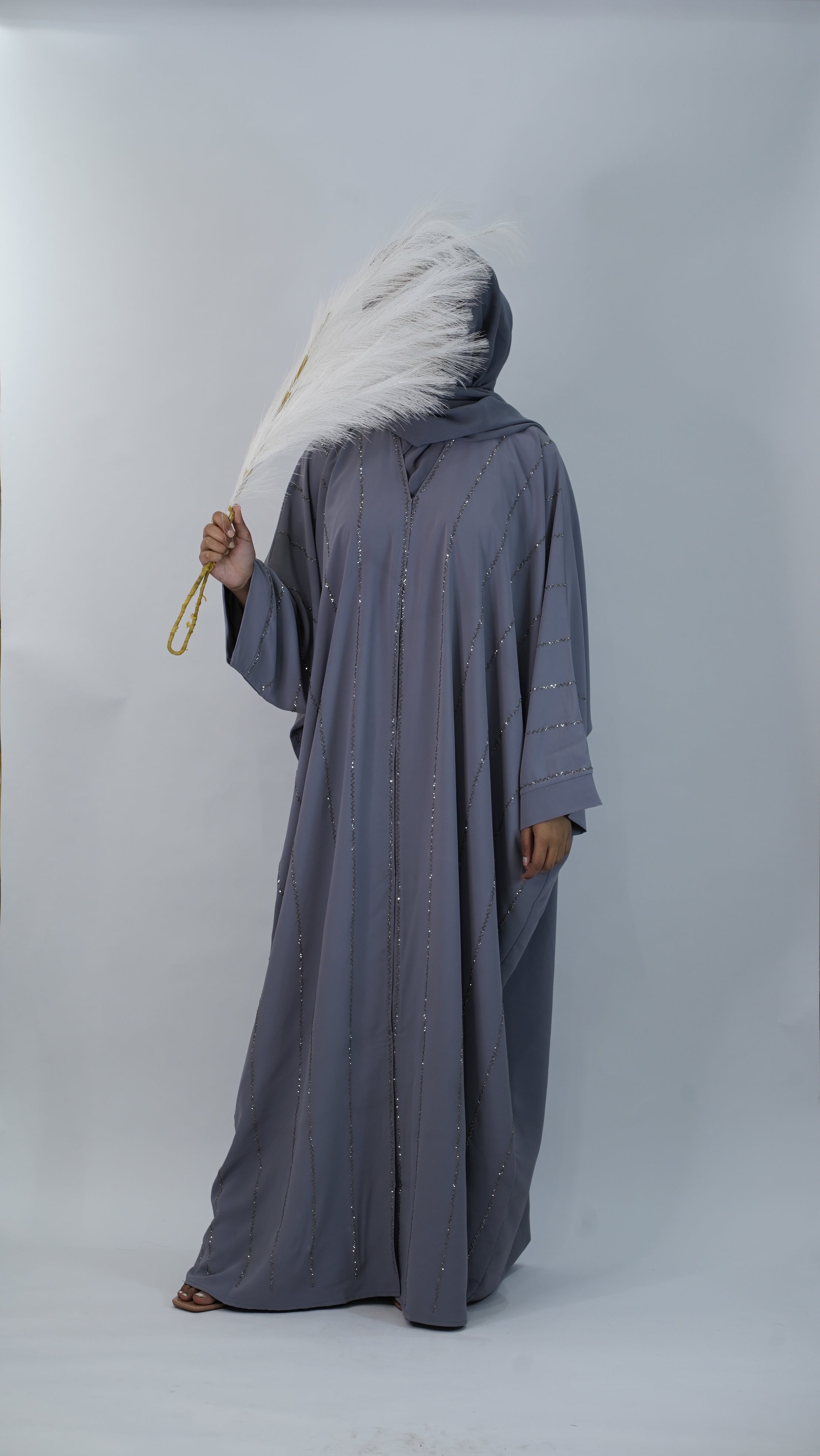 Naz Grey Abaya