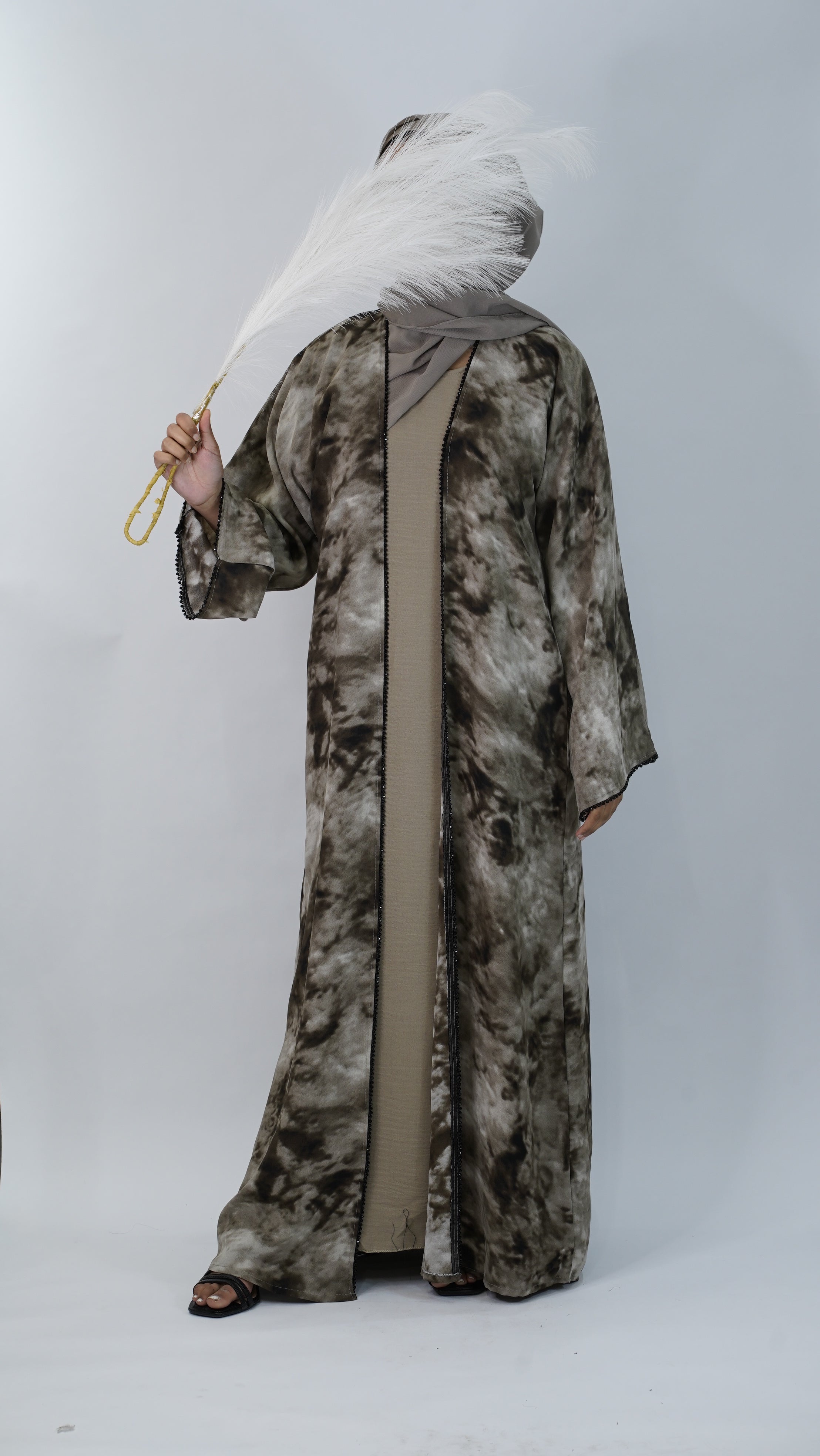 Tabiah Musk Brown Abaya