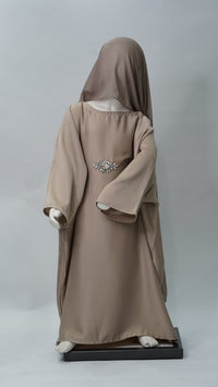 Zahra Beige Kids Abaya