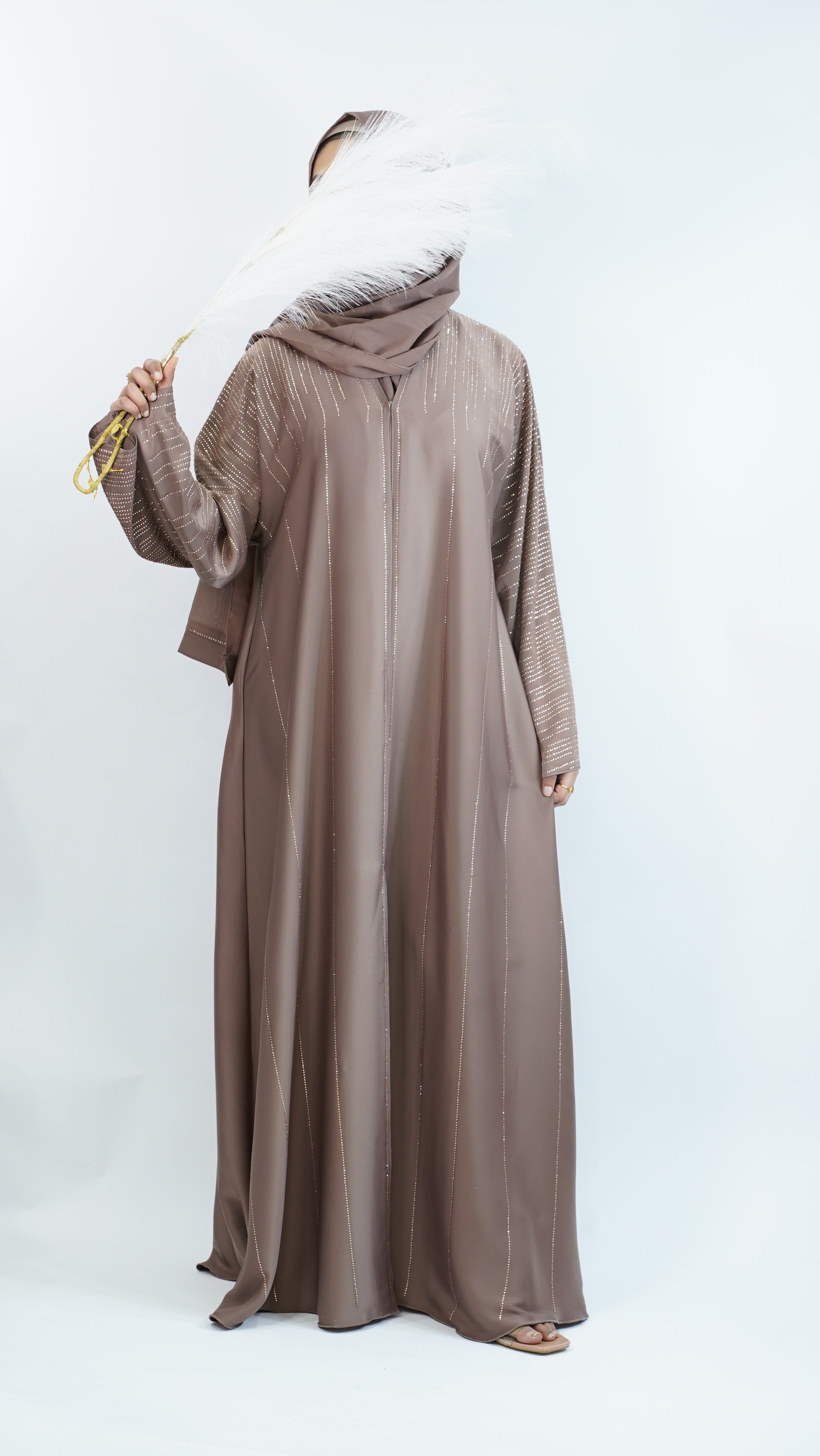 Marwa Peach Abaya