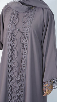 Asma Purple Abaya
