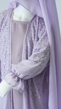 Barin Light Purple Kids Abaya
