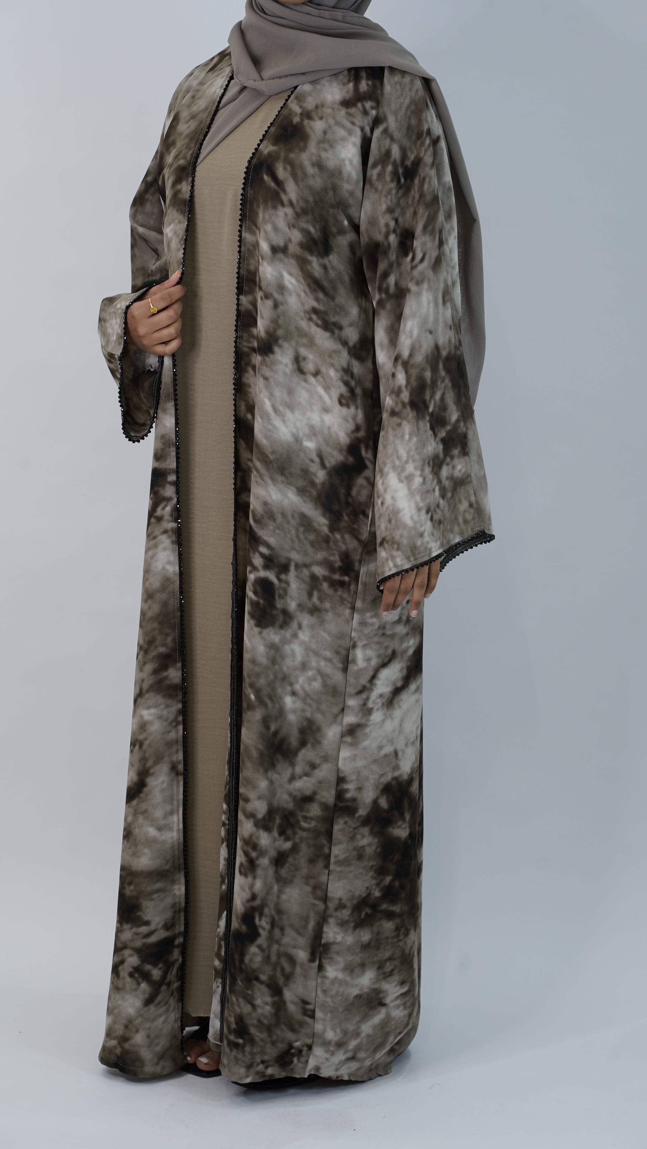 Tabiah Musk Brown Abaya
