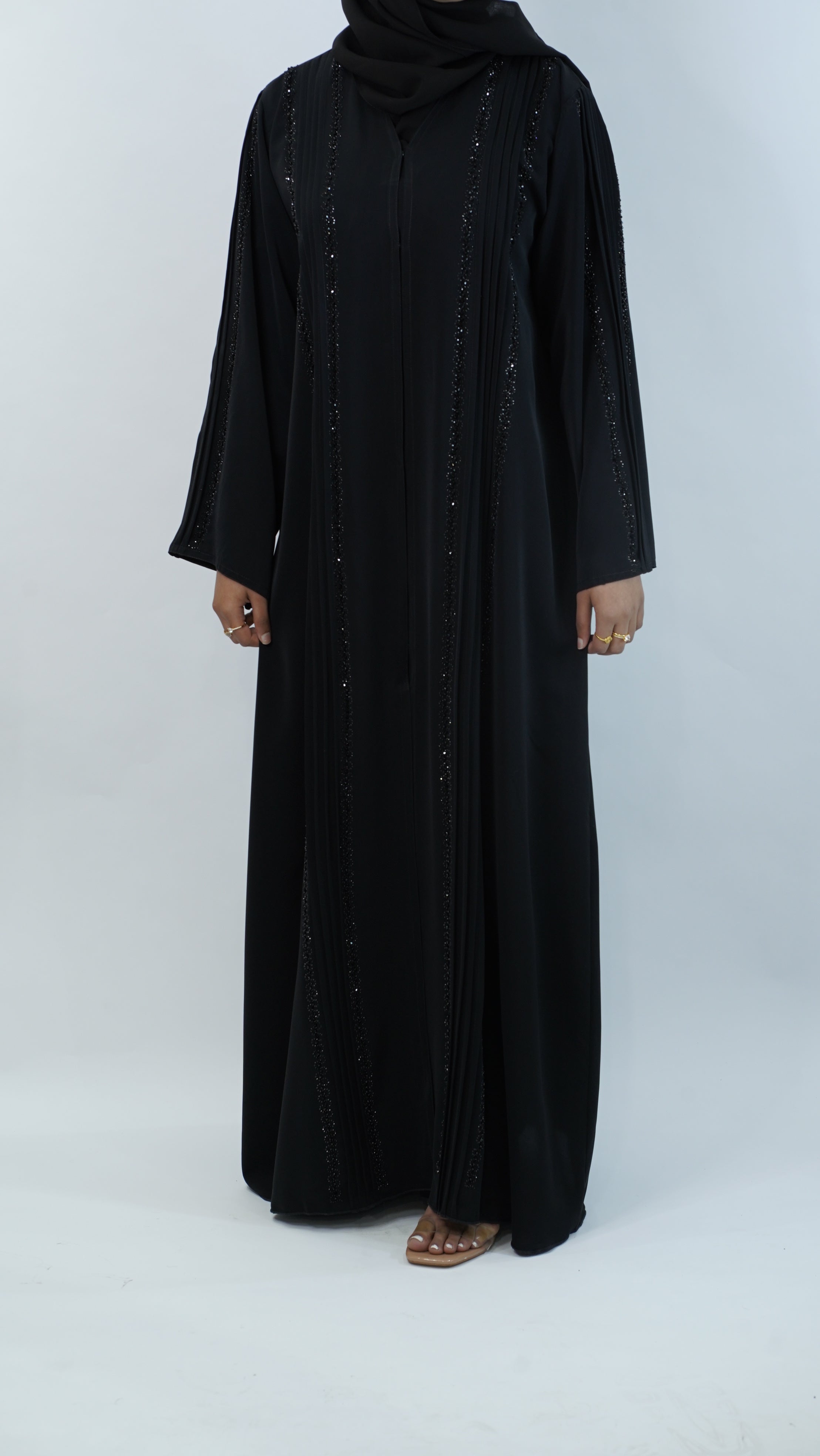 Black Embroidery Abaya