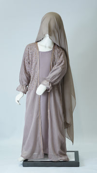 Barin Rose Gold kids Abaya