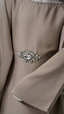 Zahra Beige Kids Abaya