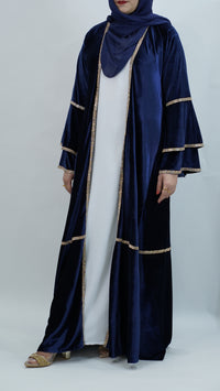 Rana Velvet Blue Abaya