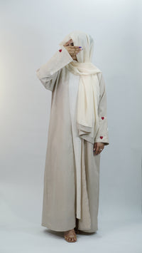 Heart Sleeve Design Abaya
