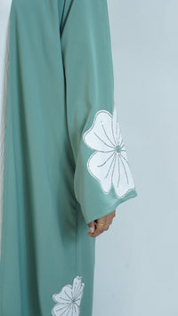 Mint Floral Dream Abaya