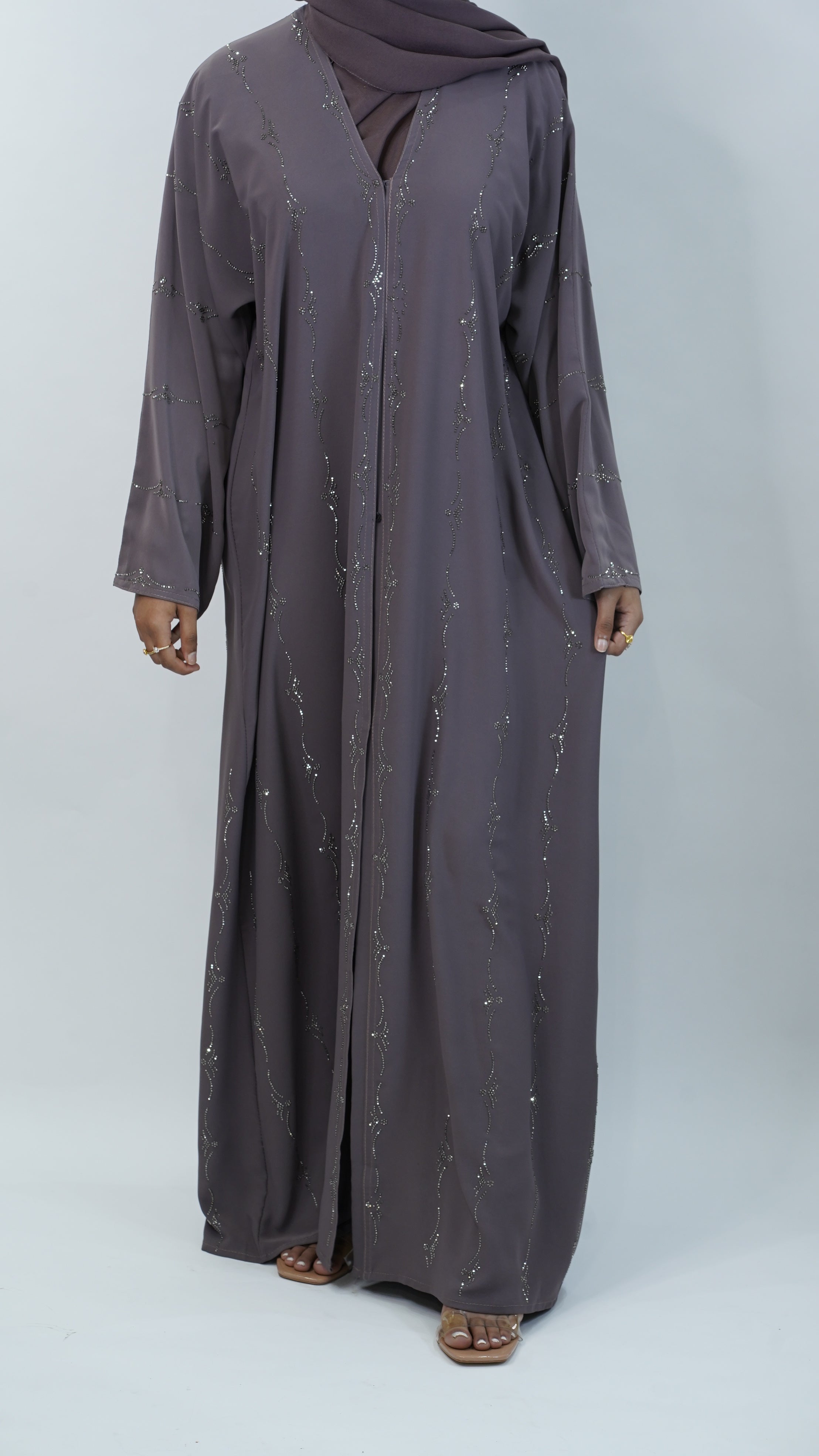 Nargis Purple Abaya