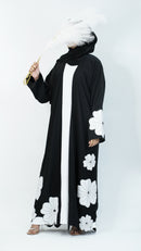 Black Floral Dream Abaya