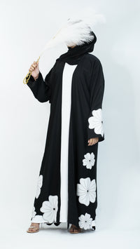 Black Floral Dream Abaya