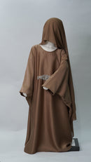 Zahra Brown Kids Abaya
