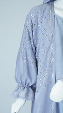 Barin Light Blue Kids Abaya