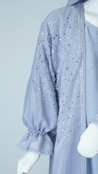 Barin Light Blue Kids Abaya