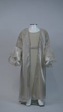 Hiba Cream Kids Abaya